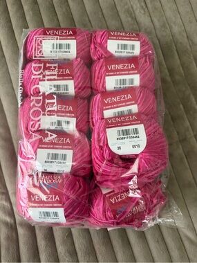 Venezia Bright Pink Yarn - Pack of 10Skeins